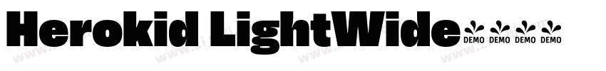 Herokid LightWide字体转换